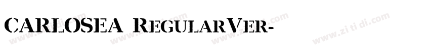 CARLOSEA RegularVer字体转换